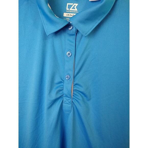 $ Cutter&Buck Women's Blue Golf Breathable Moisture Wick Short Sleeve Collar... - Picture 3 of 9